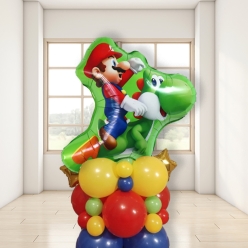 40% OFF: Mario Riding Yoshi Airfill Balloon Column